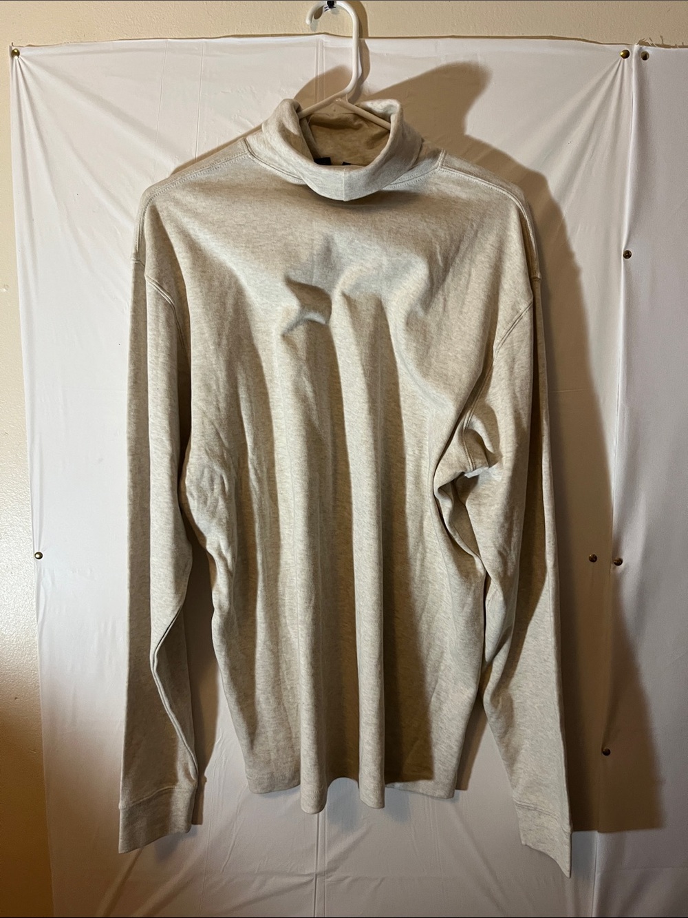Light Gray Men’s Turtleneck Sweater - Soft Everyday Staple